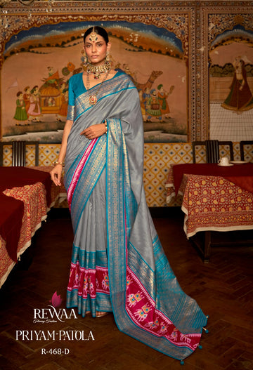Rewaa Priyam Patola Pure Designer Silk Saree