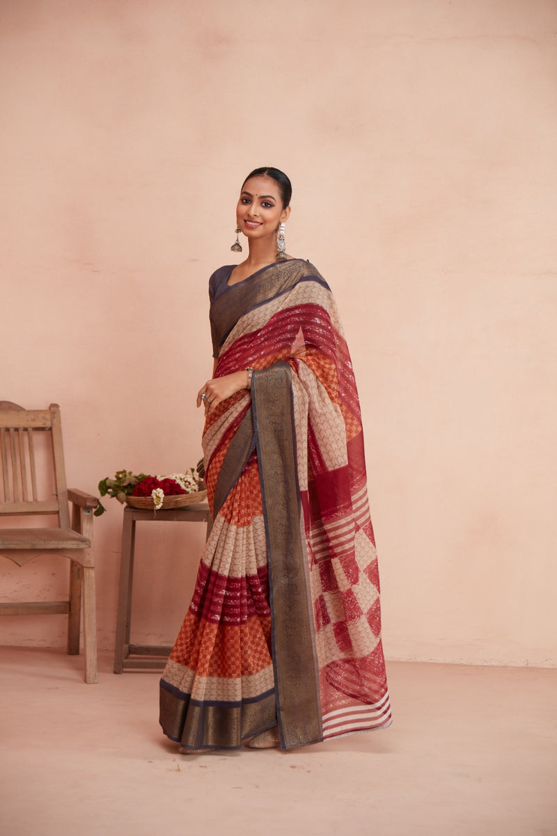 Sr Meera Queen Designer Chanderi Saree Collection