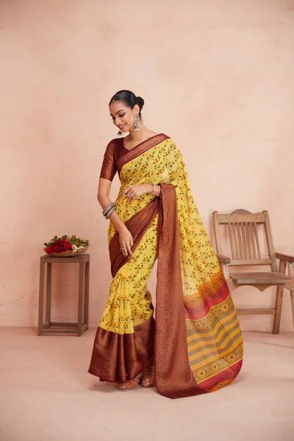 Sr Meera Queen Designer Chanderi Saree Collection