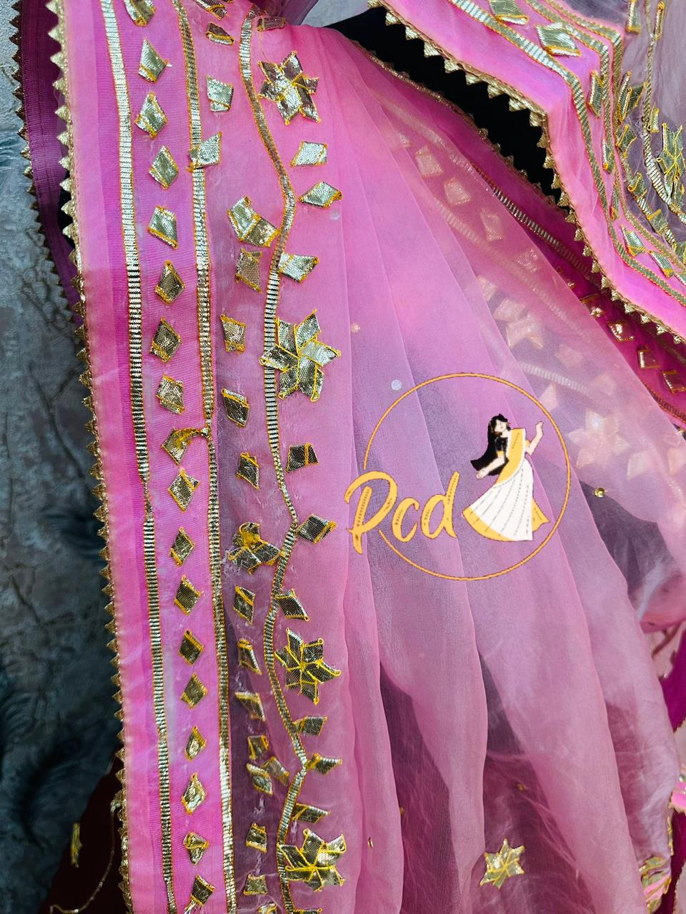 Beautiful Rajasthani Heavy Pure Organza Lehenga Choli