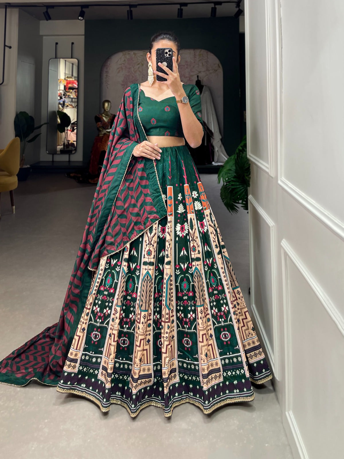 Beautiful Designer Vaishali Silk Lehenga Choli Design No 1253