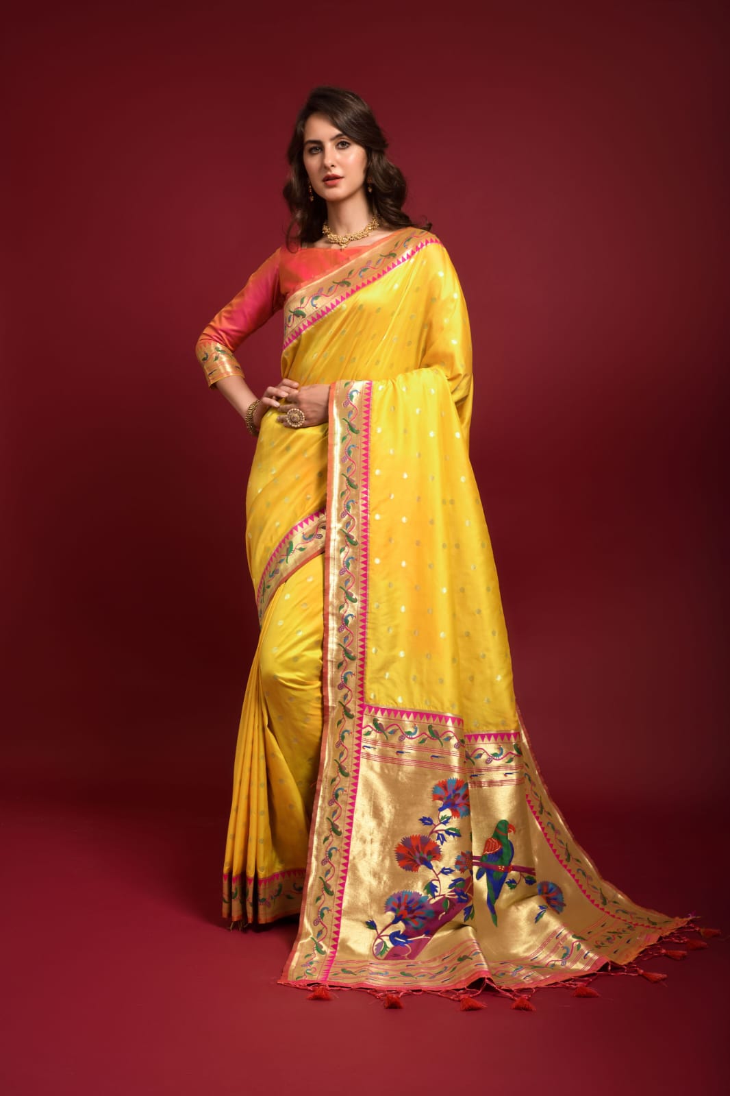 Party Wear Banarasi Soft Silk Paithani Saree