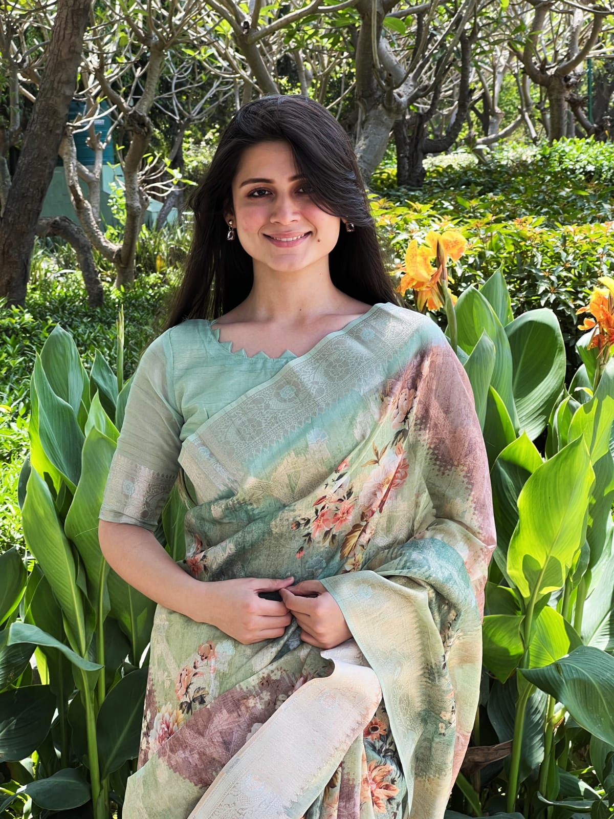 Beautiful Designer Premium Maheshwari silk Saree