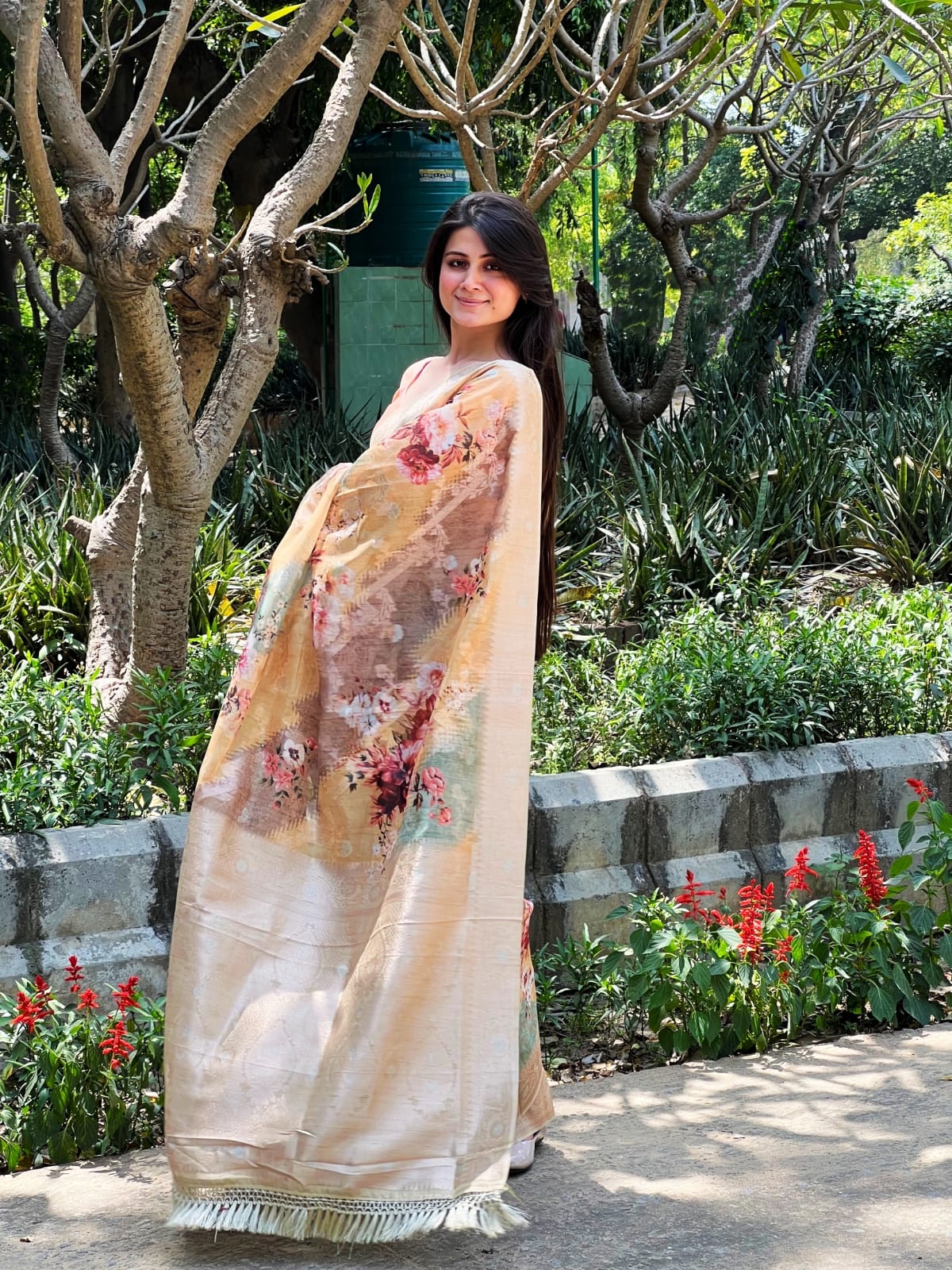 Beautiful Designer Premium Maheshwari silk Saree