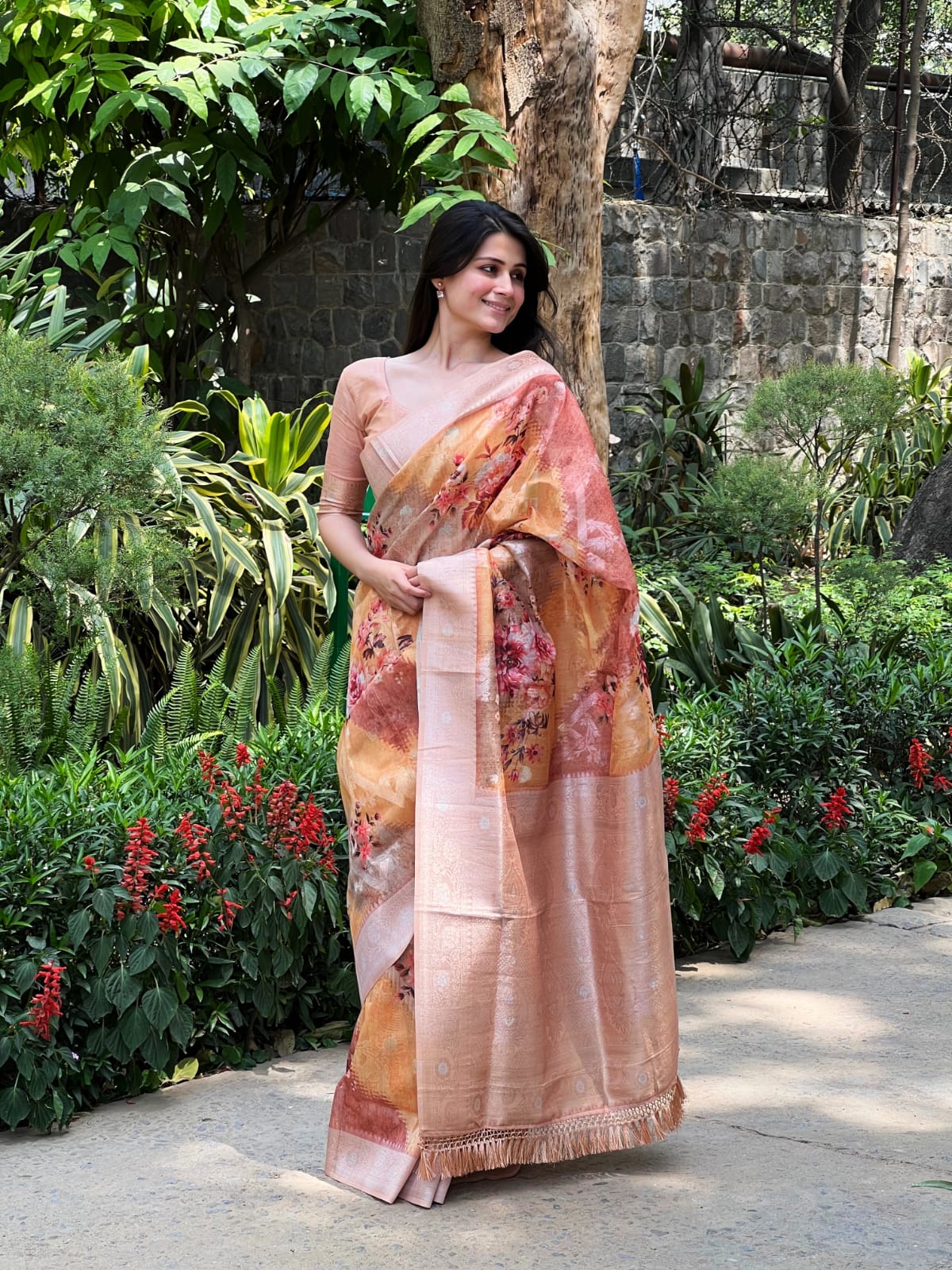 Beautiful Designer Premium Maheshwari silk Saree