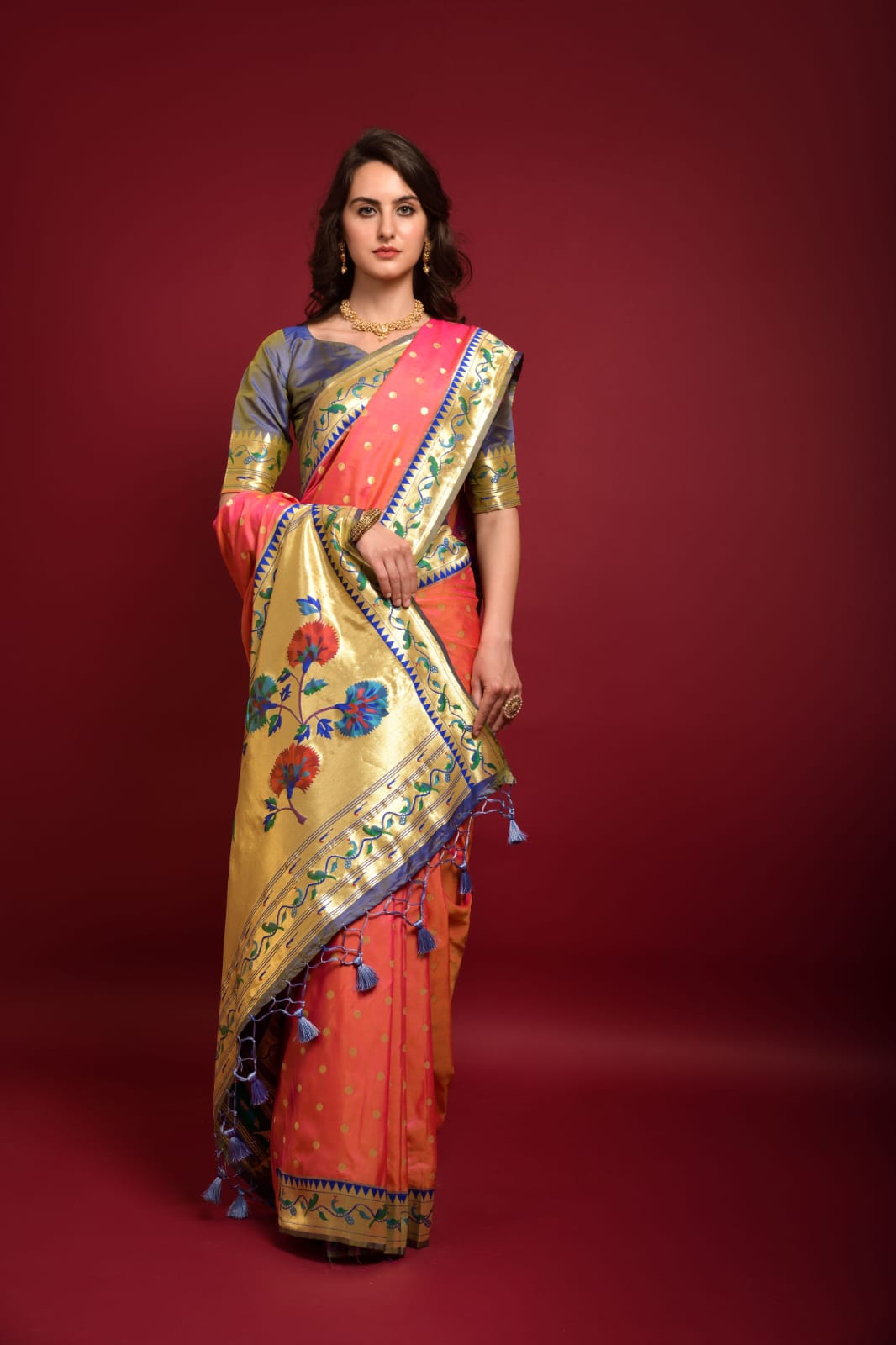 Party Wear Banarasi Soft Silk Paithani Saree
