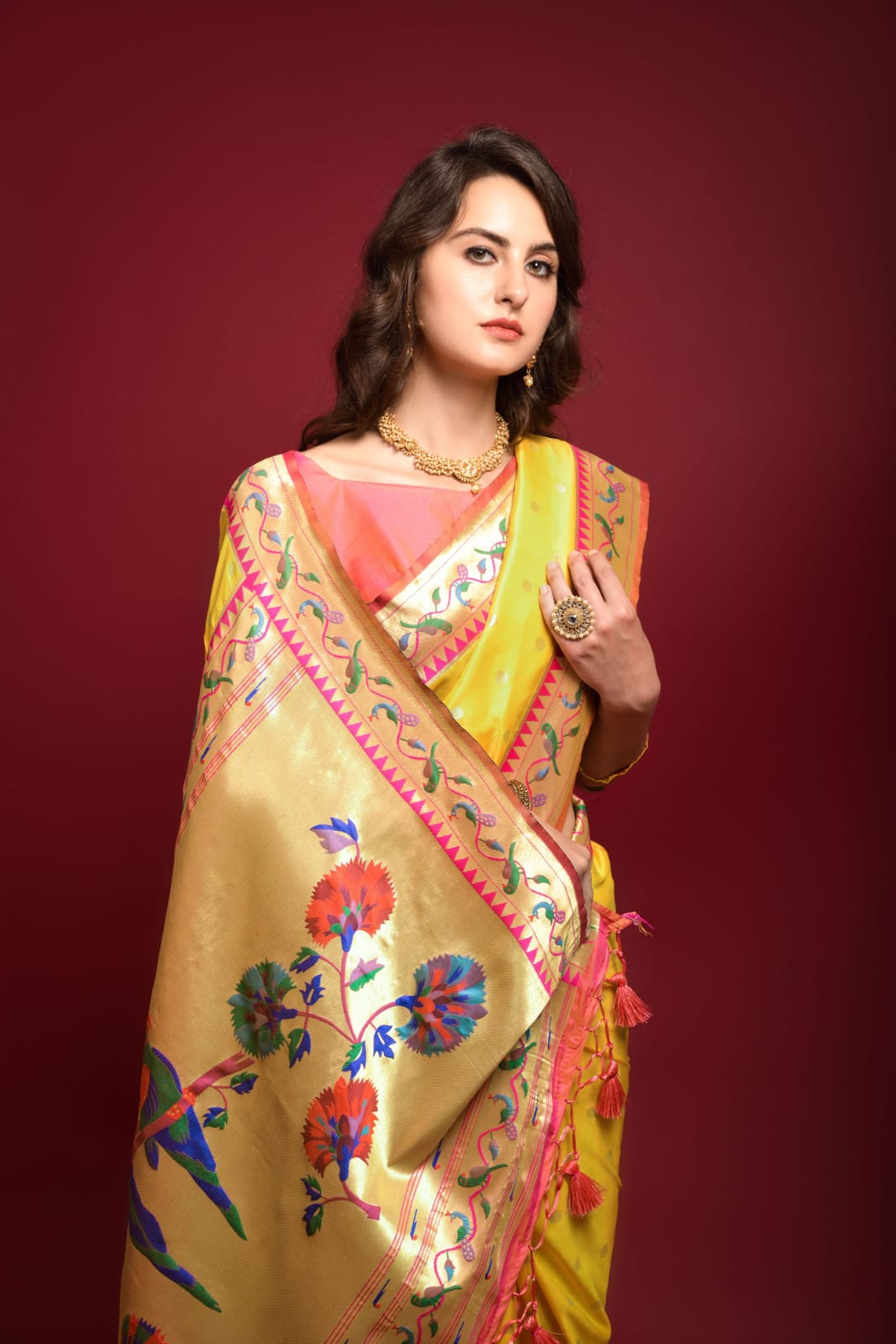 Party Wear Banarasi Soft Silk Paithani Saree