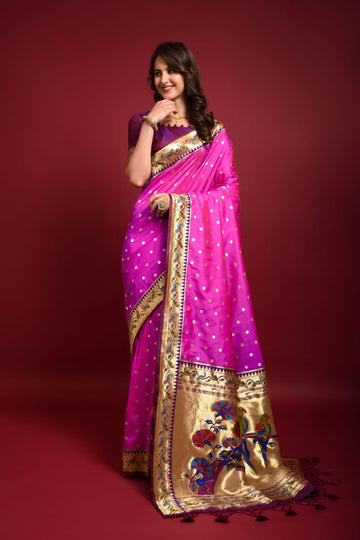 Party Wear Banarasi Soft Silk Paithani Saree