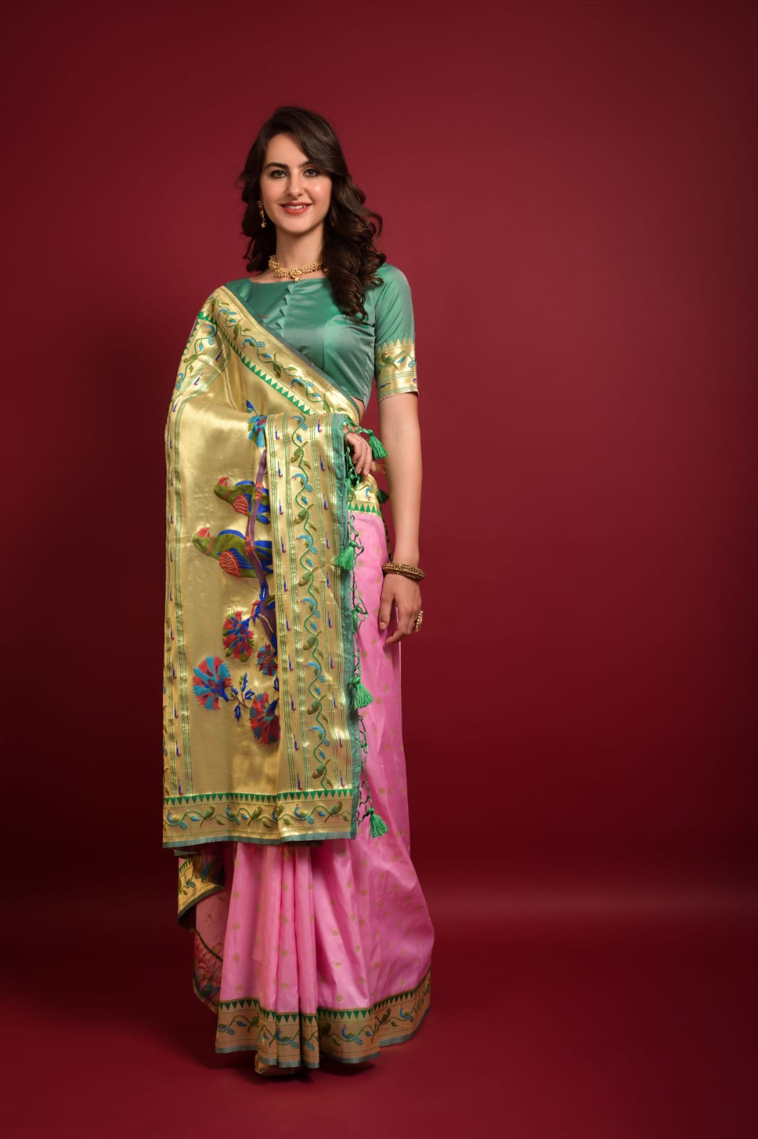 Party Wear Banarasi Soft Silk Paithani Saree