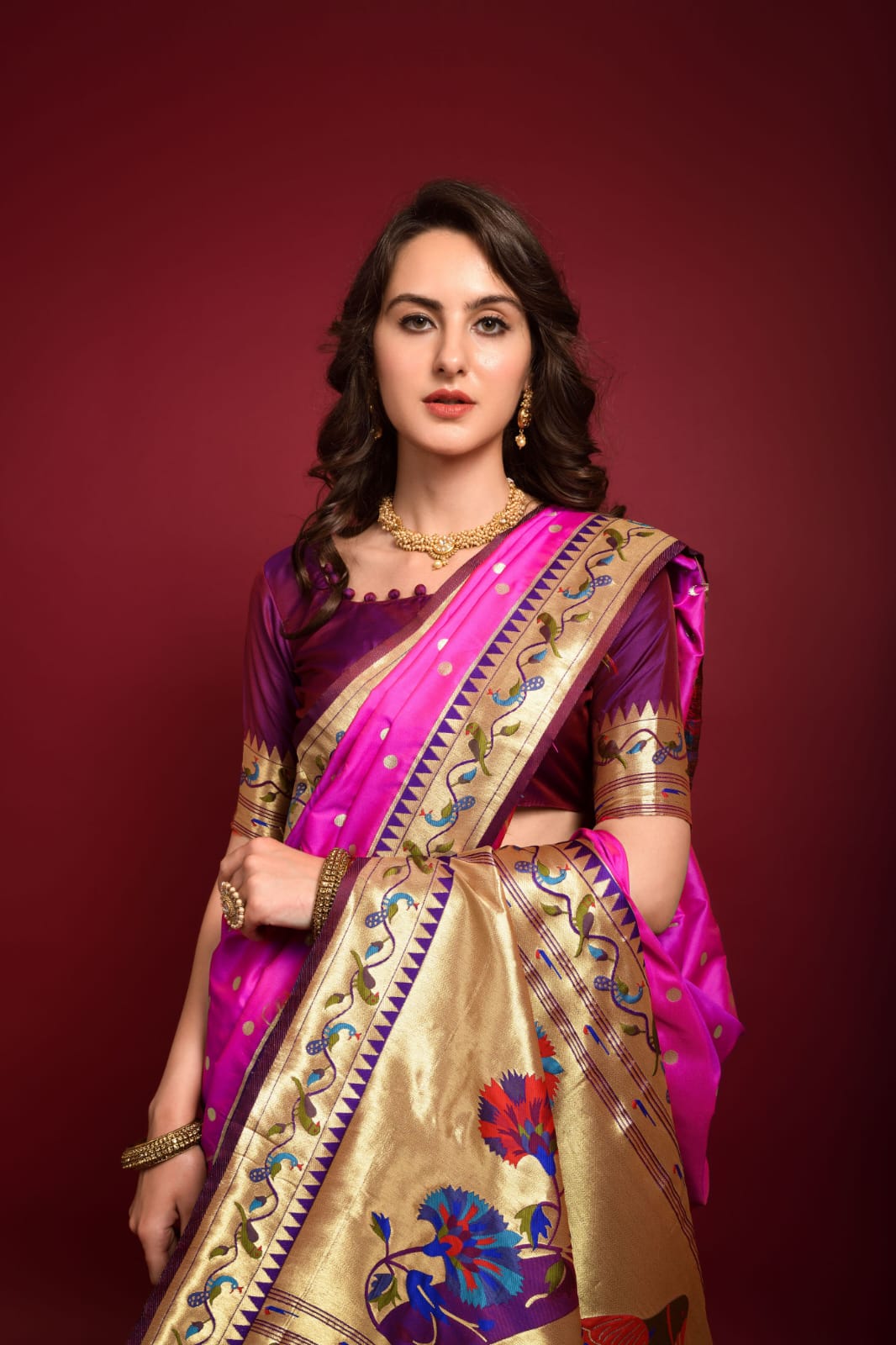 Party Wear Banarasi Soft Silk Paithani Saree