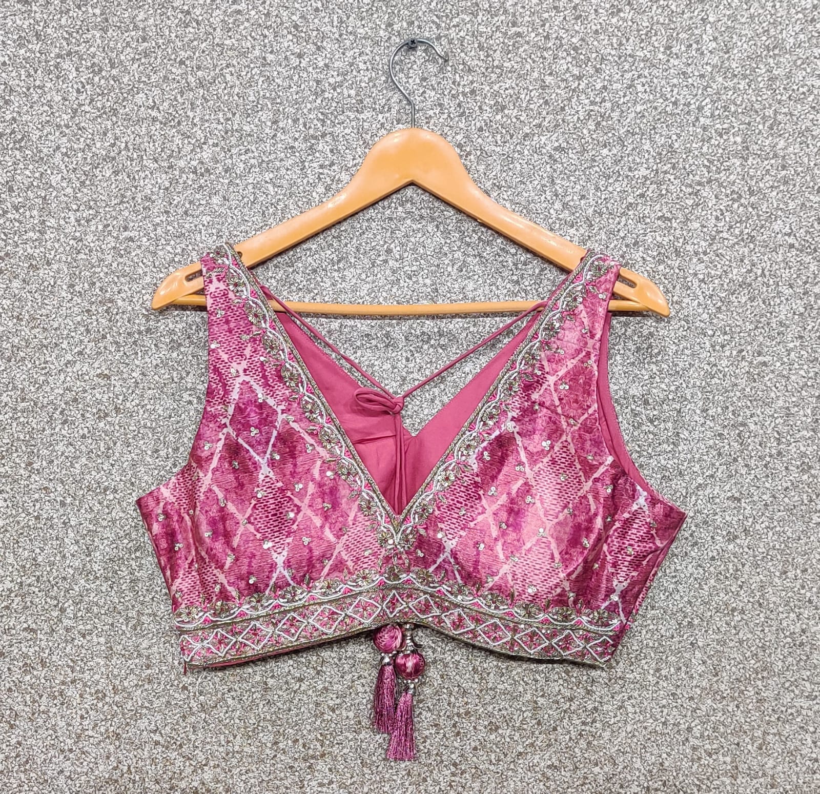 Beautiful Designer Pure Chinnon skirt with Gajji satin border Wedding Lehenga Choli