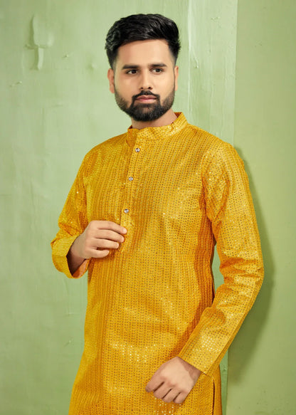 Party Wear Festival Kurta Pyjama Royal Men V-6