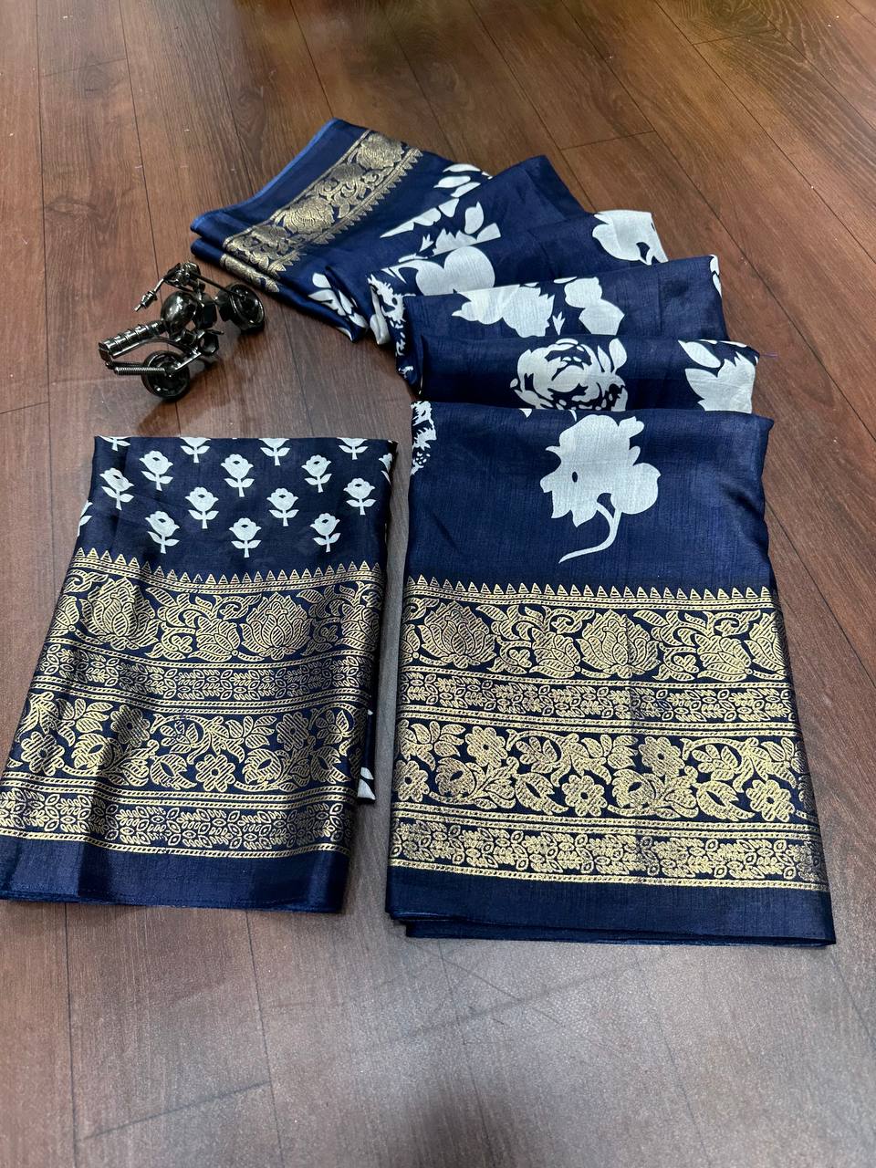 New Soft Pure Dola Silk Kalamkari Patola Digital Print Saree