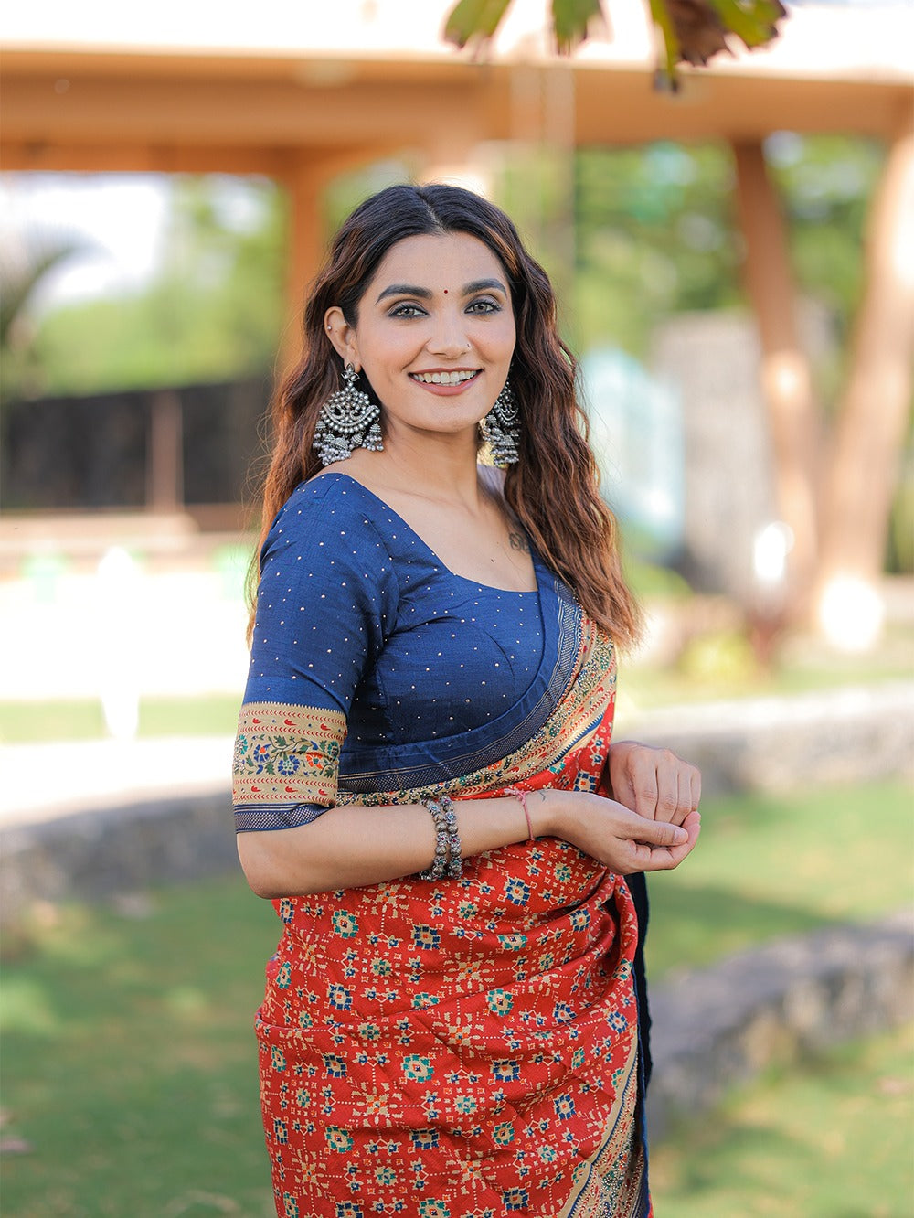 Beautiful Designer Dola Silk Saree