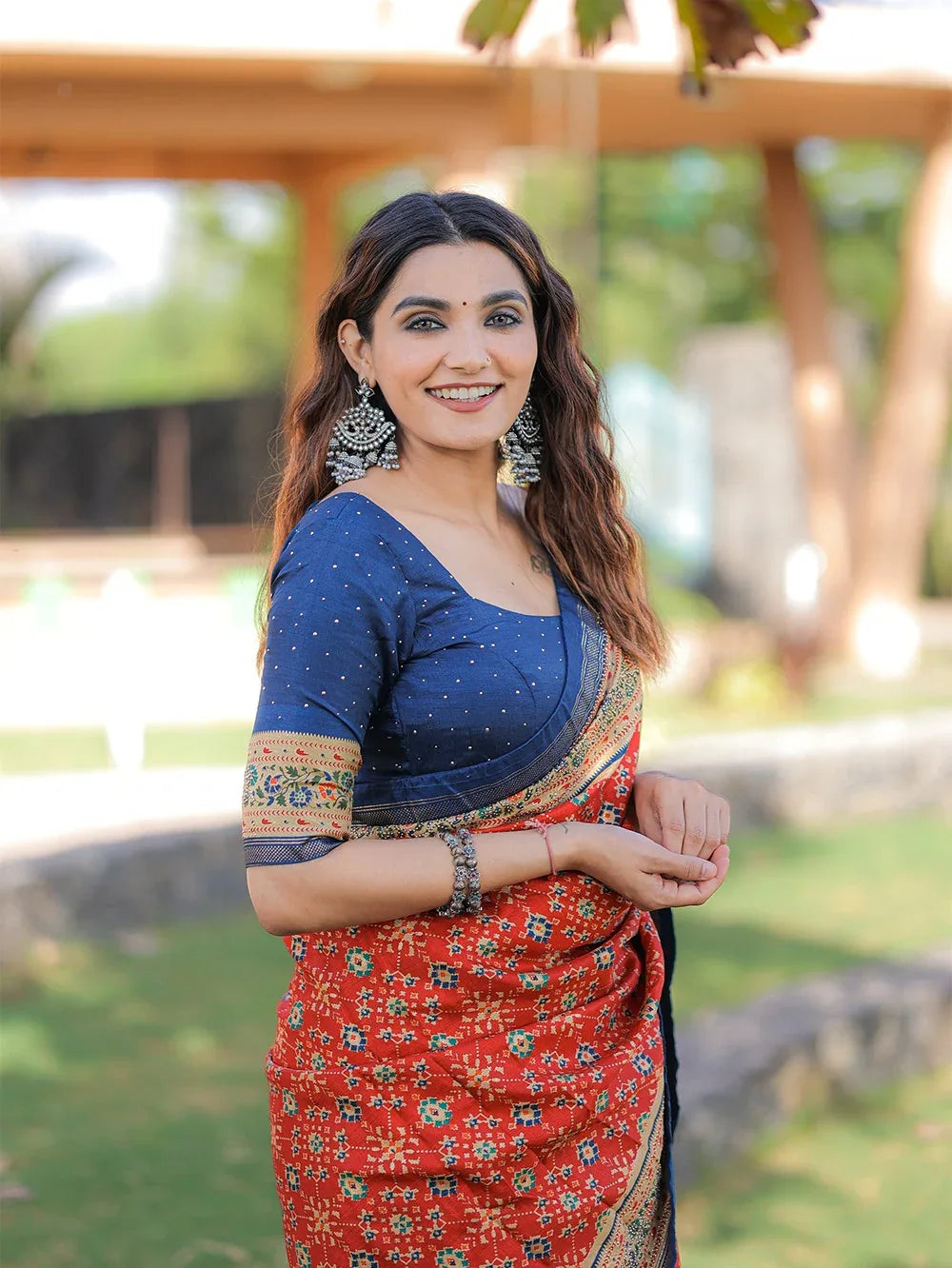 Beautiful Designer Dola Silk Saree