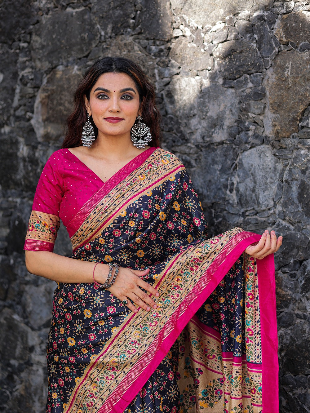 Beautiful Designer Dola Silk Saree