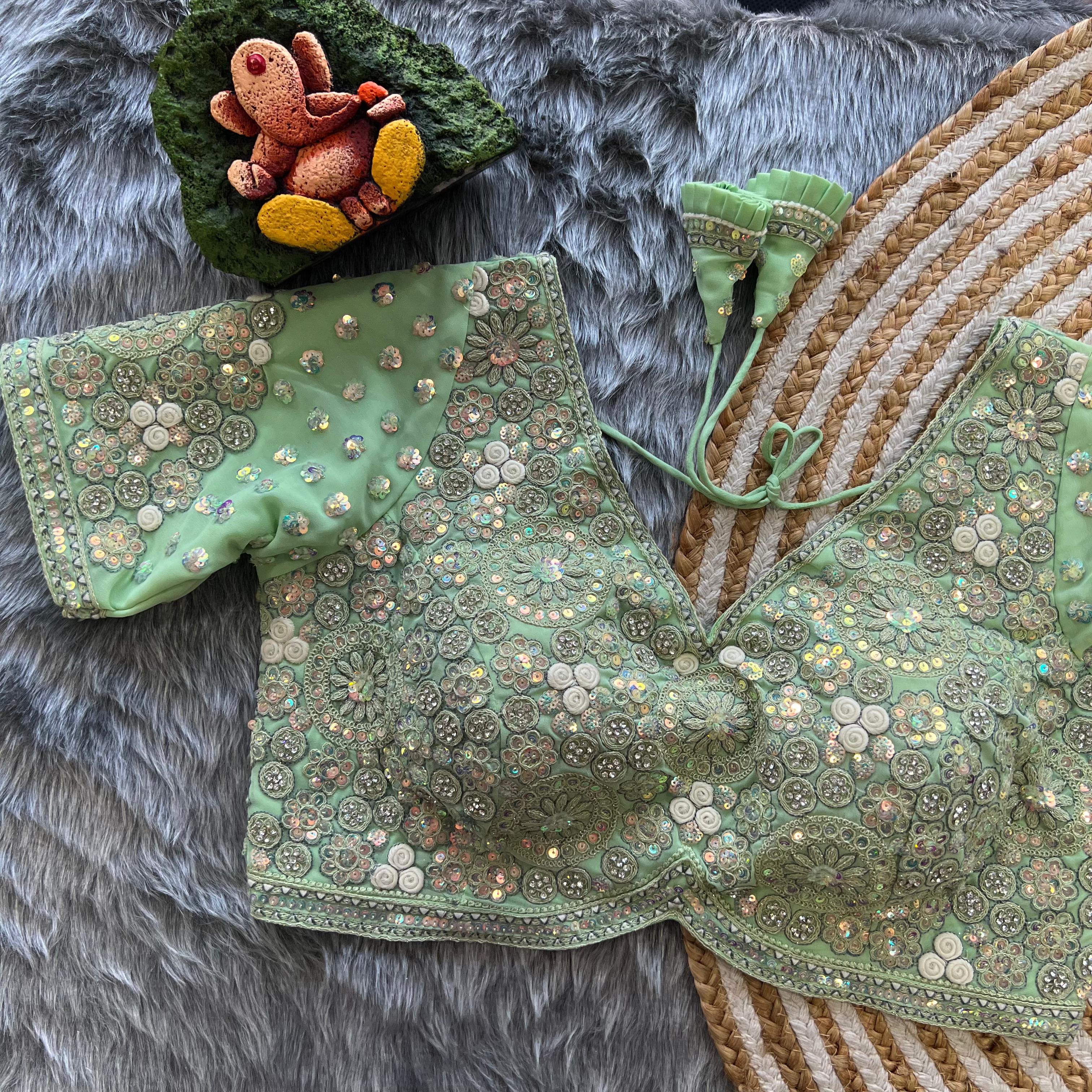 Sabyasachi Style Heavy Diamond Work Blouse