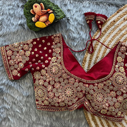 Sabyasachi Style Heavy Diamond Work Blouse