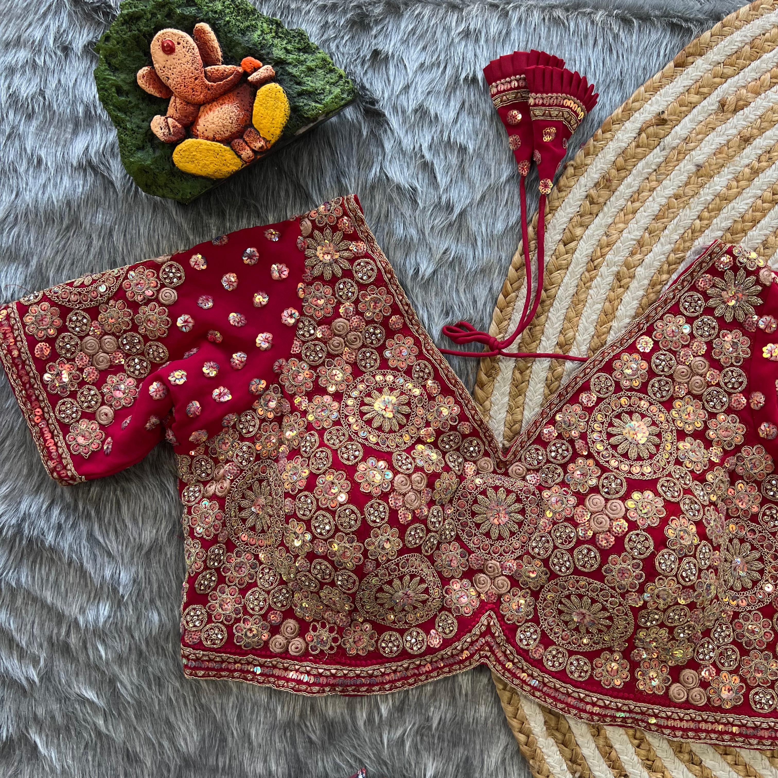 Sabyasachi Style Heavy Diamond Work Blouse