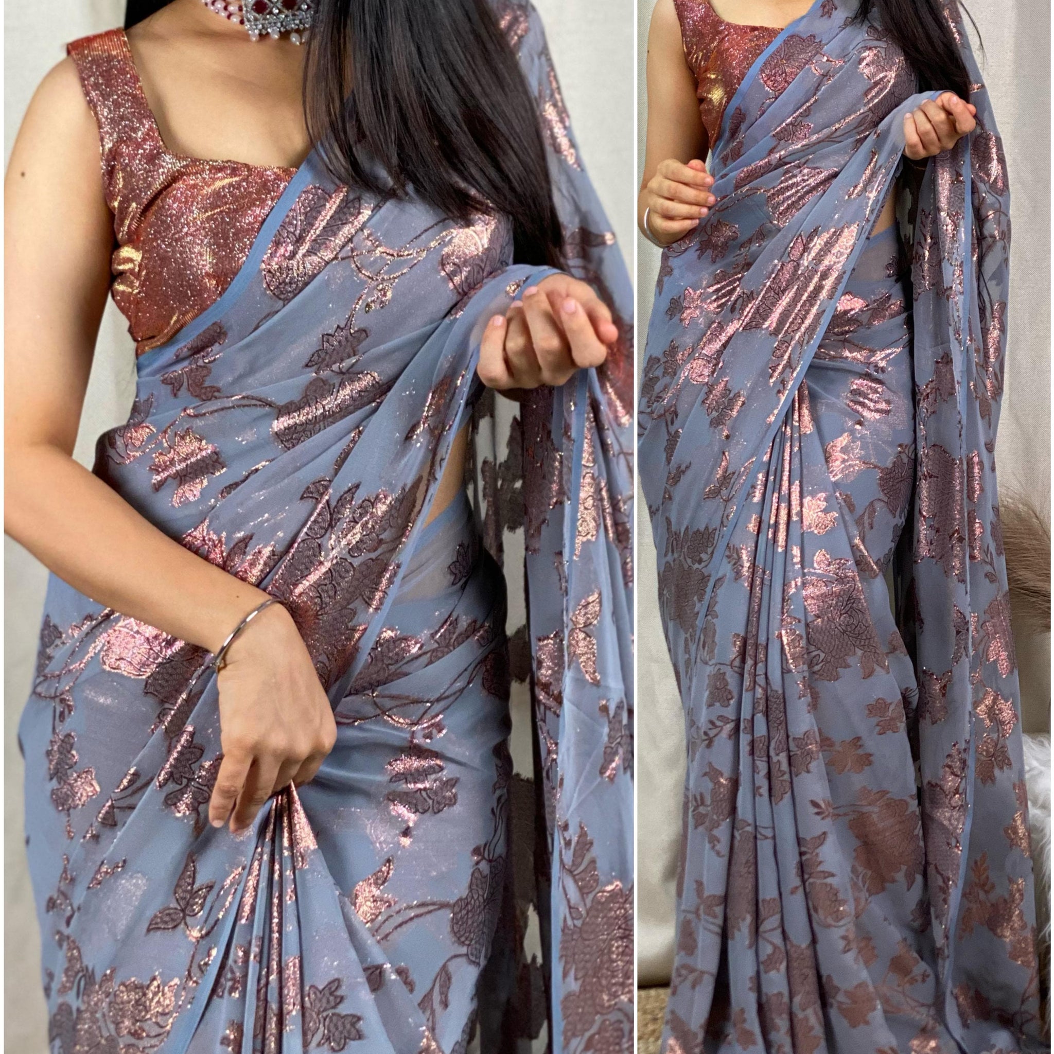 Beautiful Designer Pure Georgette Saree