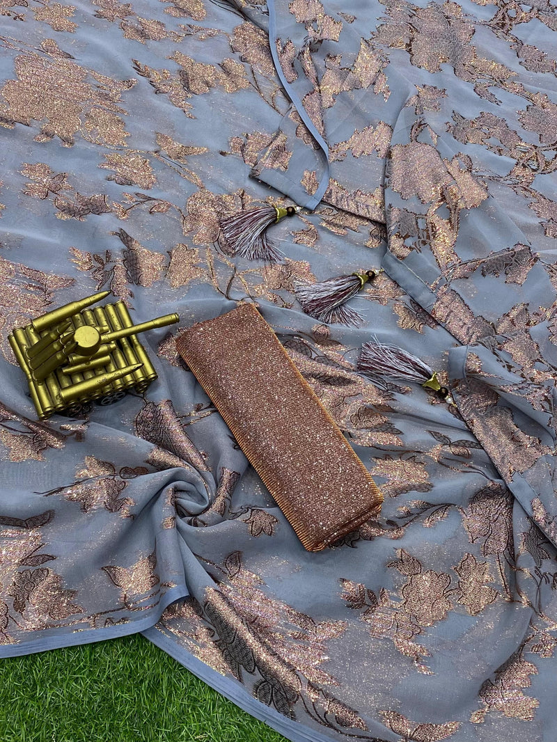 Beautiful Designer Pure Georgette Saree