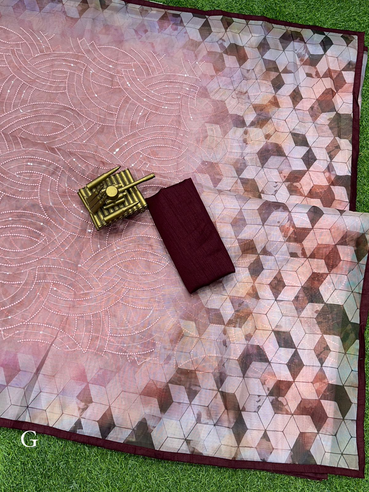 Beautiful Designer Pure Organza Saree