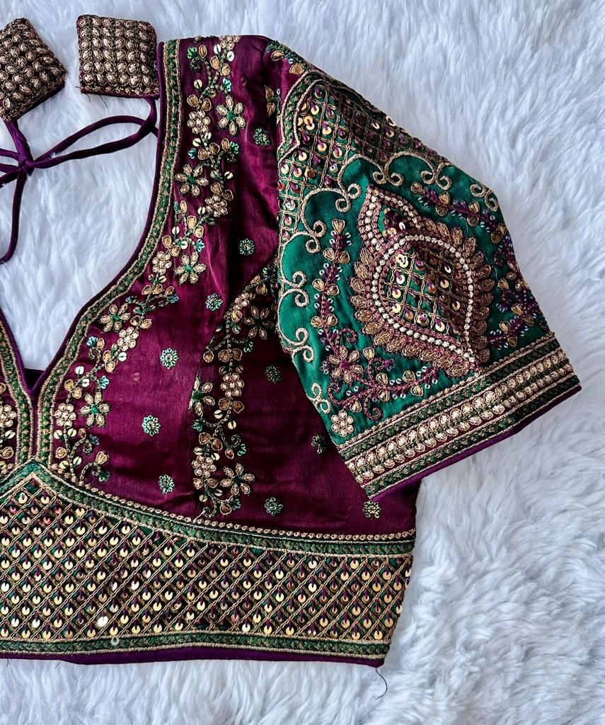 Beautiful Designer Rajwadi Wedding Blouse