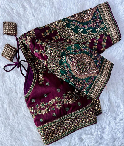 Beautiful Designer Rajwadi Wedding Blouse