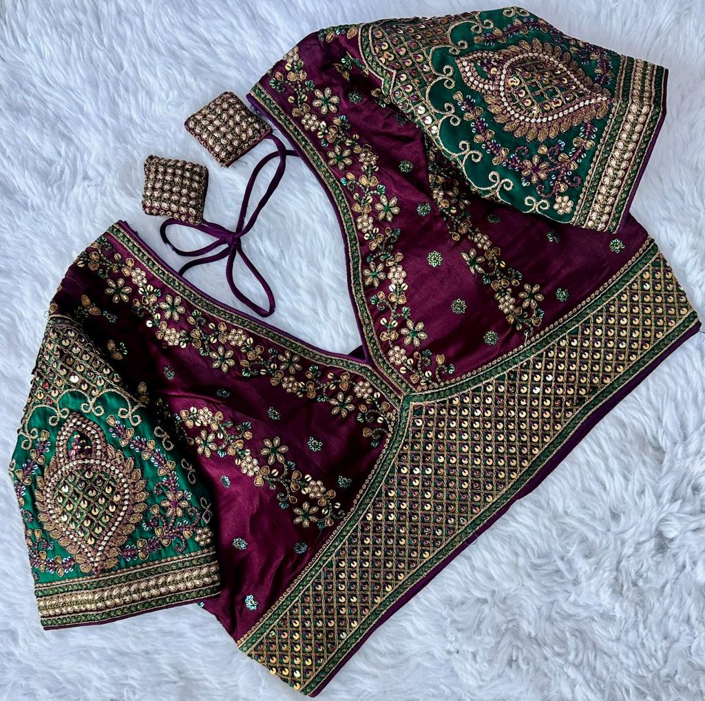 Beautiful Designer Rajwadi Wedding Blouse