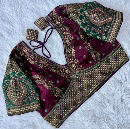 Beautiful Designer Rajwadi Wedding Blouse
