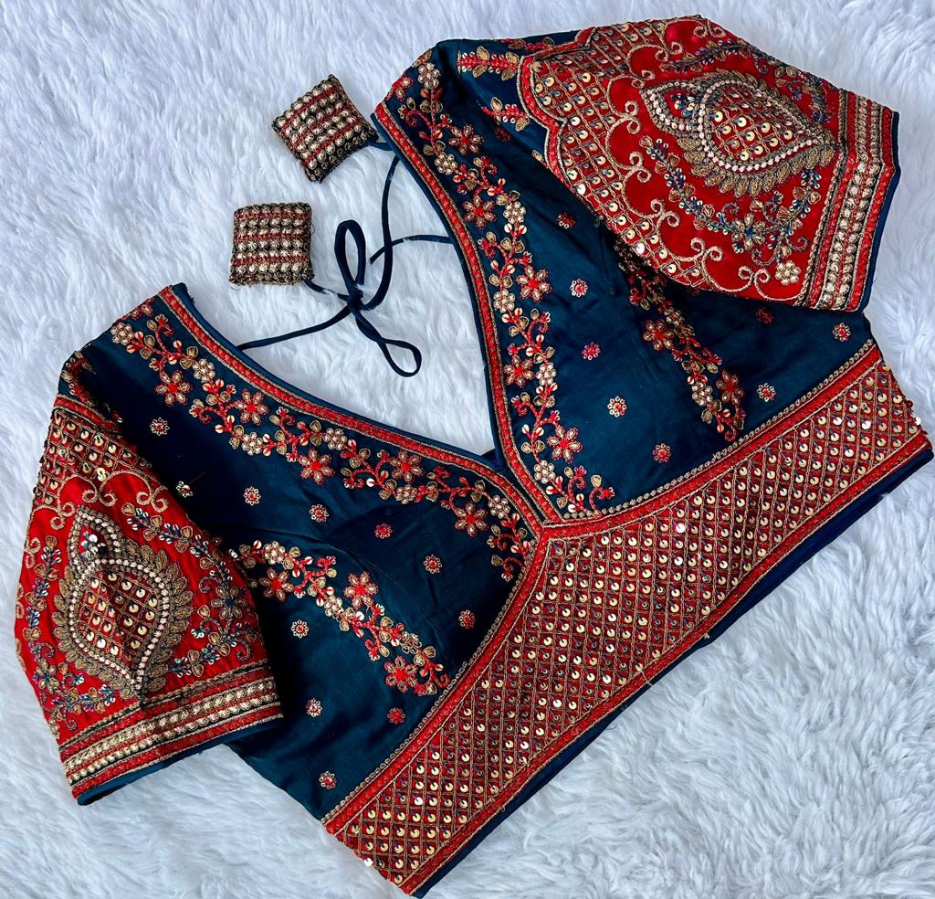 Beautiful Designer Rajwadi Wedding Blouse