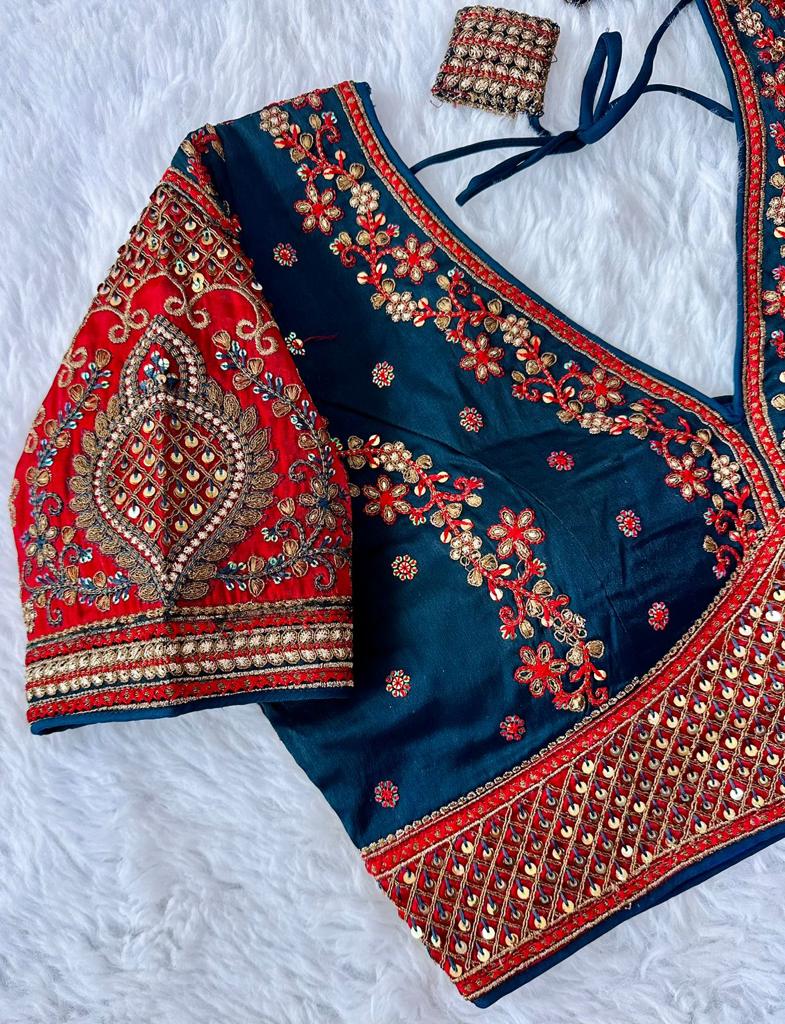 Beautiful Designer Rajwadi Wedding Blouse