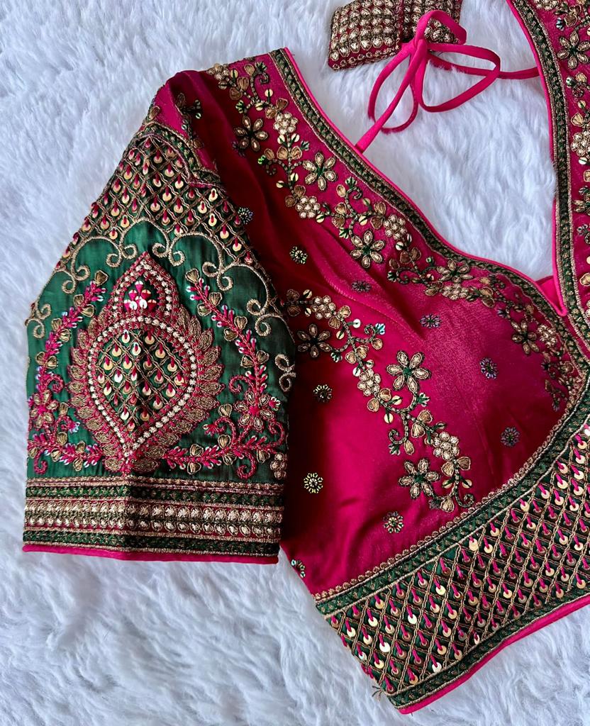 Beautiful Designer Rajwadi Wedding Blouse