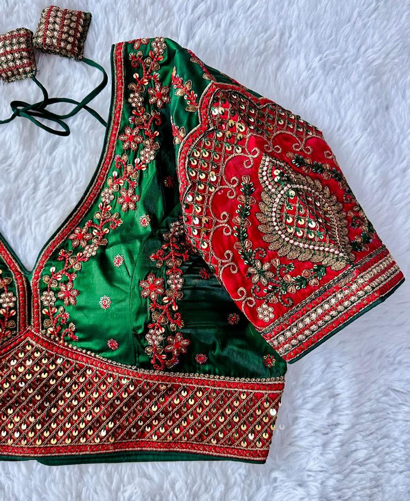 Beautiful Designer Rajwadi Wedding Blouse