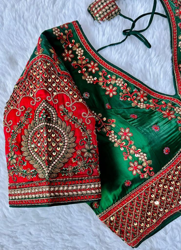 Beautiful Designer Rajwadi Wedding Blouse