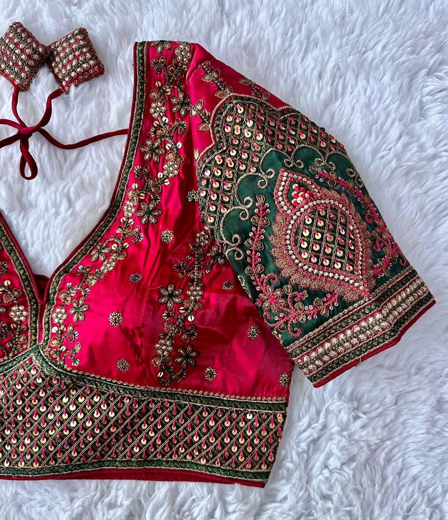 Beautiful Designer Rajwadi Wedding Blouse