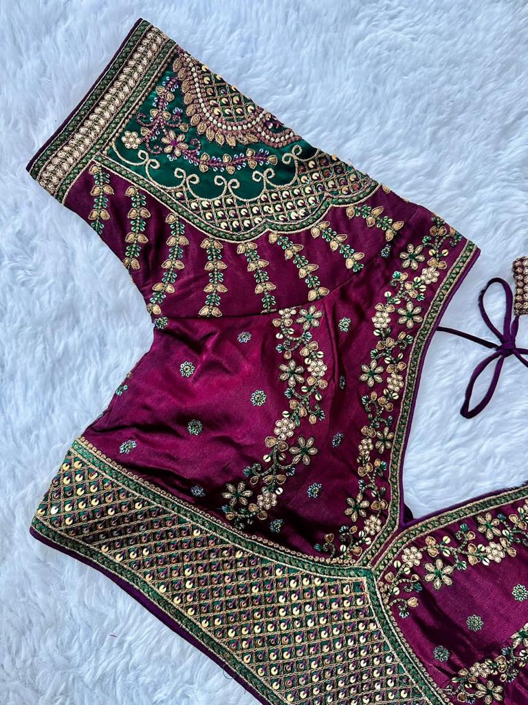 Beautiful Designer Rajwadi Wedding Blouse