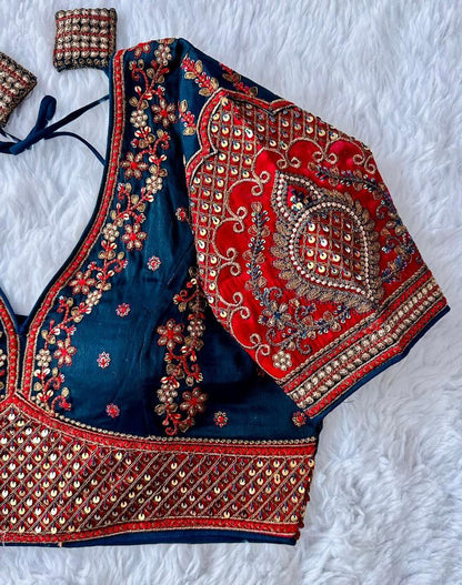 Beautiful Designer Rajwadi Wedding Blouse
