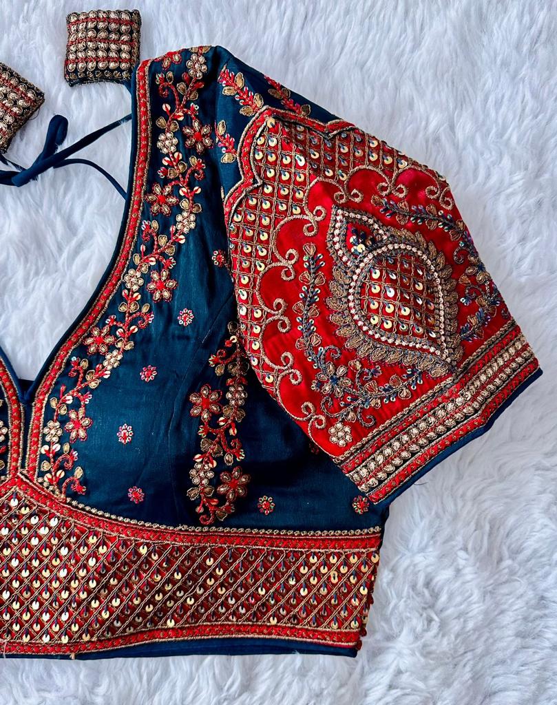 Beautiful Designer Rajwadi Wedding Blouse