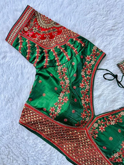 Beautiful Designer Rajwadi Wedding Blouse