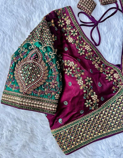 Beautiful Designer Rajwadi Wedding Blouse