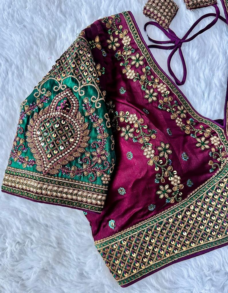 Beautiful Designer Rajwadi Wedding Blouse