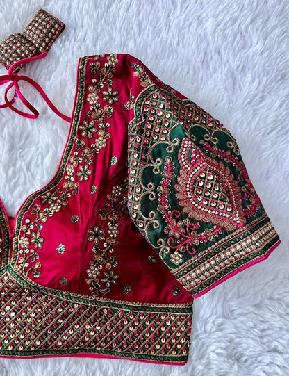 Beautiful Designer Rajwadi Wedding Blouse