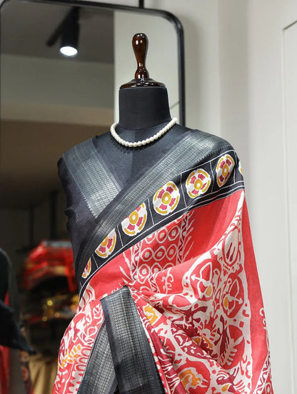 Beautiful Designer Dola Silk Saree