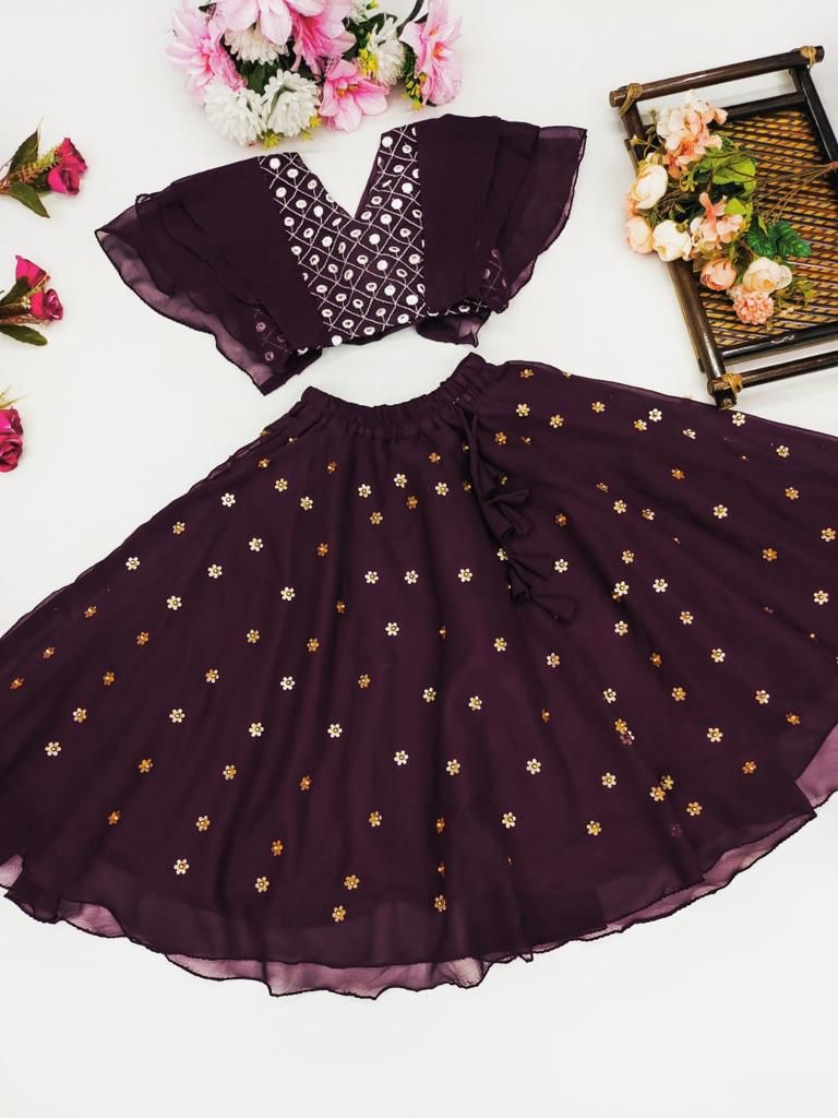 Designer Party Wear Kids Lehenga Choli