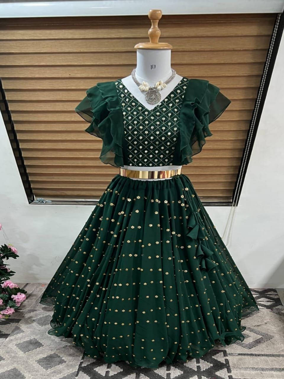 Dress Kids Choli Design Designer Party Wear Kids Lehenga Choli