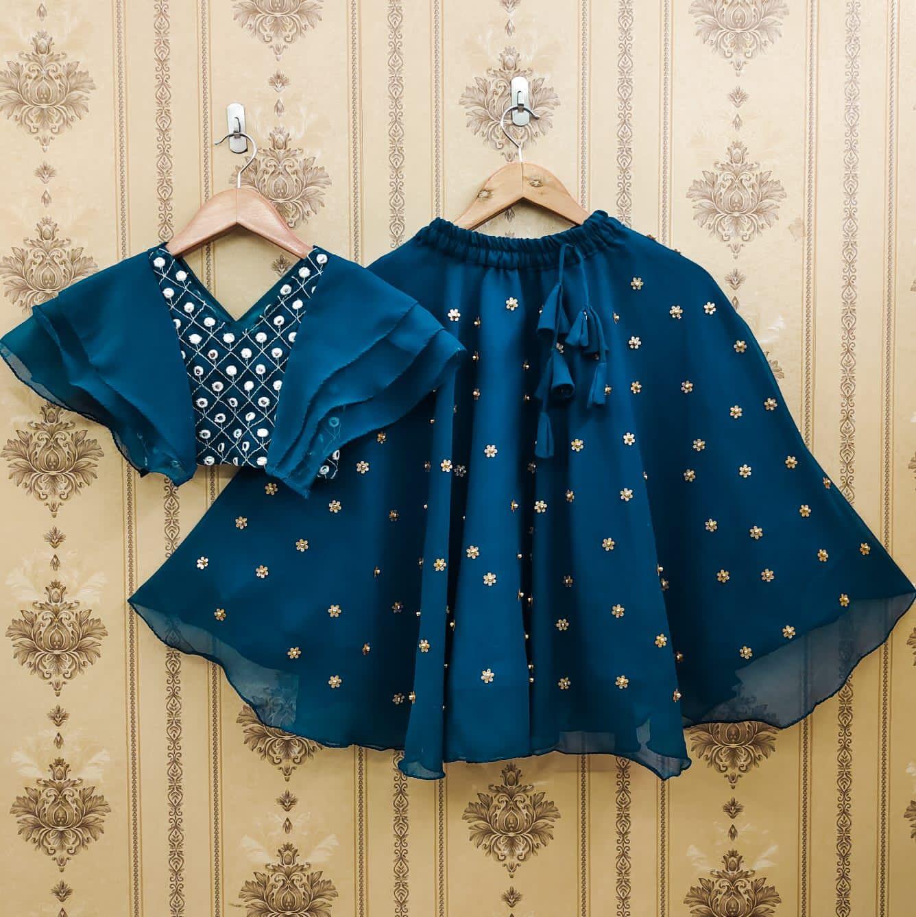 Designer Party Wear Kids Lehenga Choli