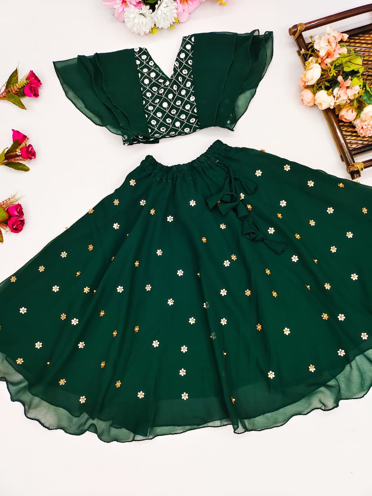 Designer Party Wear Kids Lehenga Choli