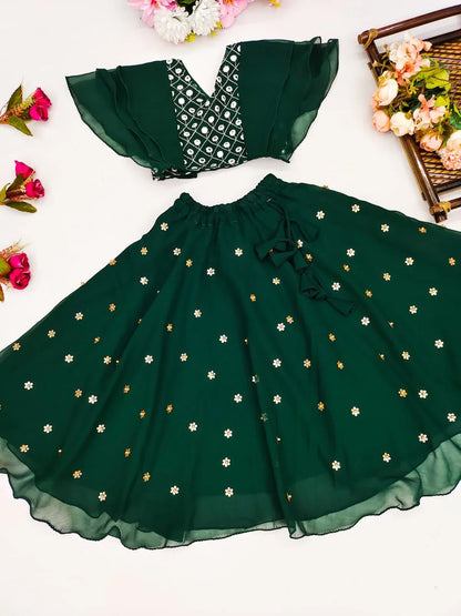 Designer Party Wear Kids Lehenga Choli