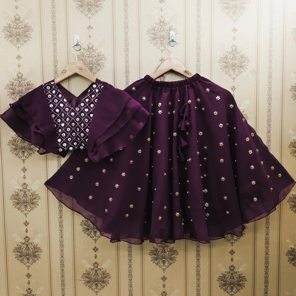 Designer Party Wear Kids Lehenga Choli